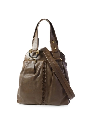 Bvlgari Pre-Owned lion head leather shoulder bag - Brown
