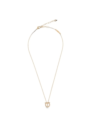 Ferragamo Gancini crystal-embellished necklace - Gold