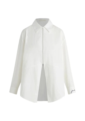 Favorite Daughter Zip It embroidered-cuff shirt - White