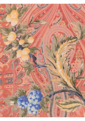 ETRO paisley floral-print scarf - Pink