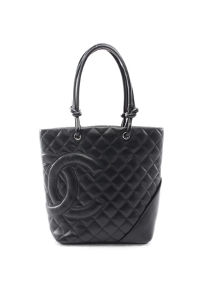 CHANEL Pre-Owned 2005-2006 medium leather tote bag - Black