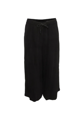 Loewe Pre-Owned drawstring wide-leg trousers - Black