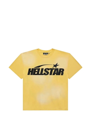 HELLSTAR glitter-logo T-shirt - Yellow