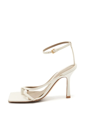 Bottega Veneta Pre-Owned stretch square-toe sandals - White