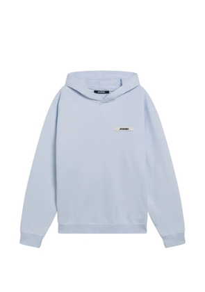 Jacquemus logo-patch hoodie - Blue