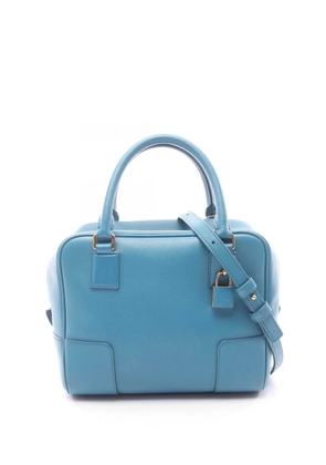 Loewe Pre-Owned 2010-2026 Leather Amazona Square 19 satchel - Blue