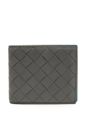 Bottega Veneta Pre-Owned Intrecciato-weave bifold wallet - Grey