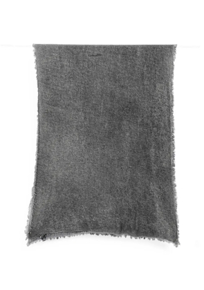 Avant Toi frayed-edge scarf - Blue