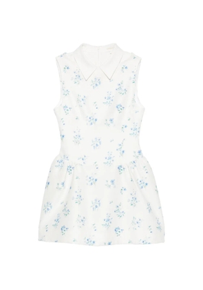 SHUSHU/TONG floral-print mini dress - White