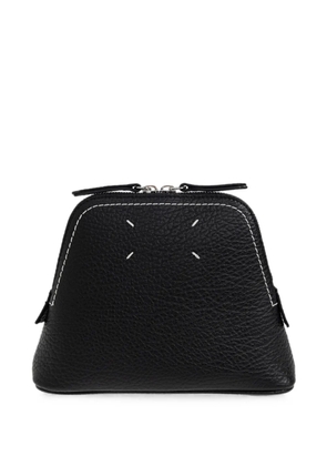 Maison Margiela 5AC grained leather wash bag - Black