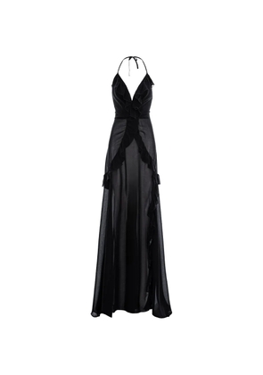 CuAnna Luna ruffled maxi dress - Black