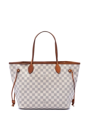 Louis Vuitton Pre-Owned 2011 Damier Azur Neverfull MM tote bag - White