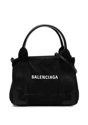 Balenciaga Pre-Owned 2020 Denim Navy Cabas XS satchel - Black