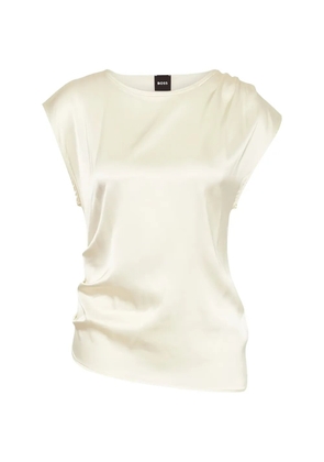 BOSS Etoga draped T-shirt - Neutrals