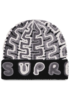 Supreme Yarn Appliqué 'Black/White' beanie