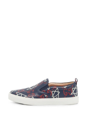 Gucci Pre-Owned Dubelin Ghost slip-on sneakers - Blue