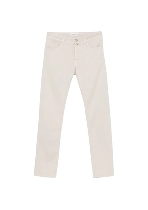 Jacob Cohën Bard logo-patch slim-fit trousers - Neutrals
