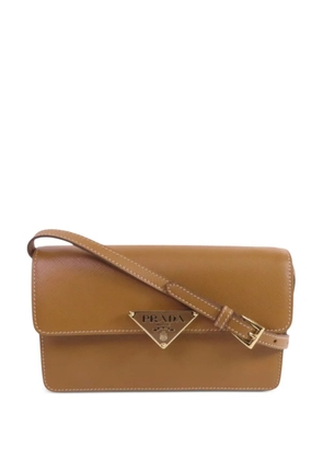 Prada Pre-Owned mini Saffiano leather shoulder bag - Brown