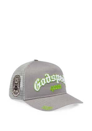 GODSPEED Forever embroidered mesh-panel hat - Grey