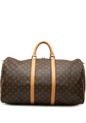 Louis Vuitton Pre-Owned 1990 Monogram Keepall 55 travel bag - Brown