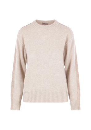 Herno bouclé-band ribbed-trim sweater - Neutrals
