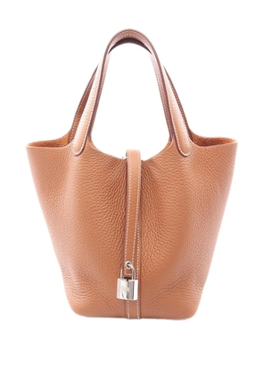 Hermès Pre-Owned 2024 Clemence Picotin Lock 18 handbag - Brown