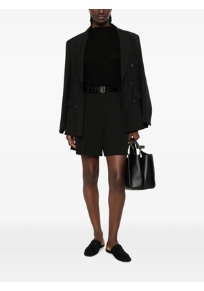 PINKO belted pleated shorts - Black