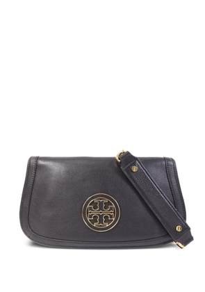 Tory Burch Amanda logo-plaque clutch bag - Black