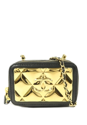 CHANEL Pre-Owned CC diamond-quilted mini bag - Black