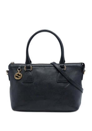 Gucci Pre-Owned 2016-2026 Dollar Calfskin GG Charm satchel - Black