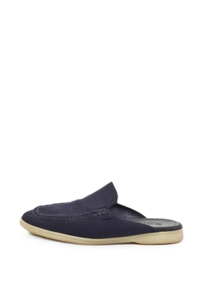 Loro Piana Pre-Owned Babouche Walk flat mules - Blue