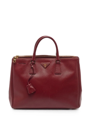 Prada Pre-Owned Saffiano Lux double zip tote bag - Red