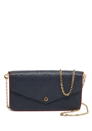 Louis Vuitton Pre-Owned Félicie pochette monogram empreinte clutch bag - Blue