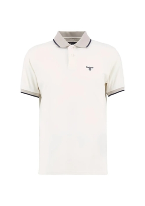 Barbour logo-embroidered tailored-fit polo shirt - Neutrals