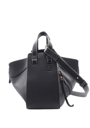 Loewe Pre-Owned 2010-2026 Small Leather Drawstring Hammock Bag satchel - Black