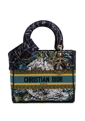 Christian Dior Pre-Owned 2021 Medium Embroidered Canvas Zodiac Lady D Lite satchel - Blue