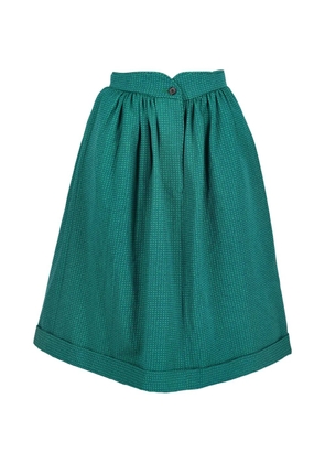 Giorgio Armani Pre-Owned patterned A-Line mini skirt - Green
