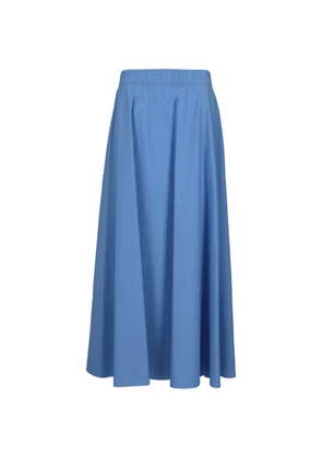 P.A.R.O.S.H. elasticated-waistband flared maxi skirt - Blue
