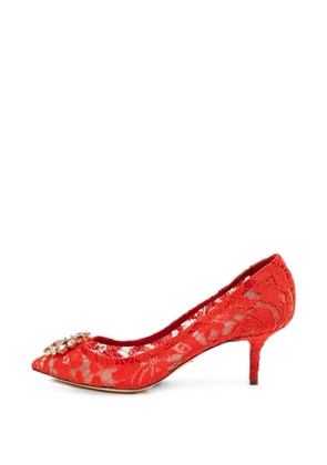 Dolce & Gabbana Pre-Owned Bellucci lace pumps - Red