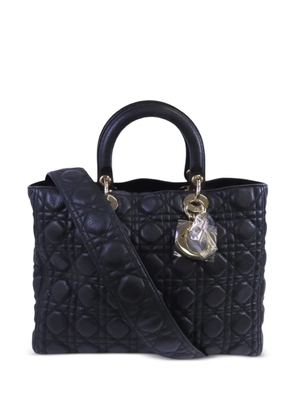 Christian Dior Pre-Owned large Lady Dior handbag - Black