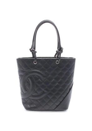 CHANEL Pre-Owned 2004-2005 medium leather tote bag - Black