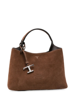 Tod's micro suede tote bag - Brown