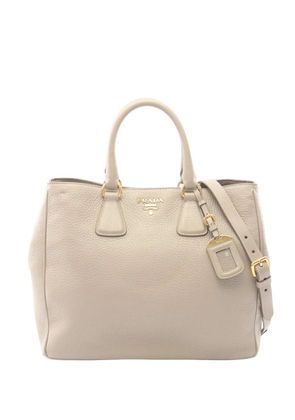 Prada Pre-Owned 2013-2026 Vitello Daino satchel - Neutrals