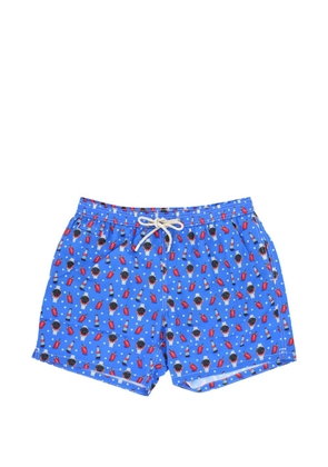 MC2 Saint Barth x Coca Cola graphic-print drawstring swim shorts - Blue