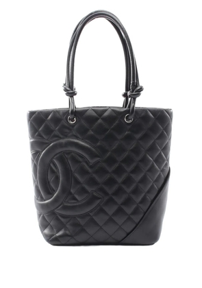 CHANEL Pre-Owned 2005-2006 Medium Lambskin Cambon Ligne tote bag - Black