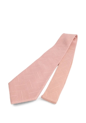 Louis Vuitton Pre-Owned logo-print silk tie - Pink