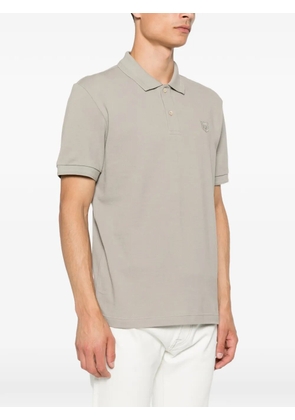 Corneliani logo-patch polo shirt - Neutrals
