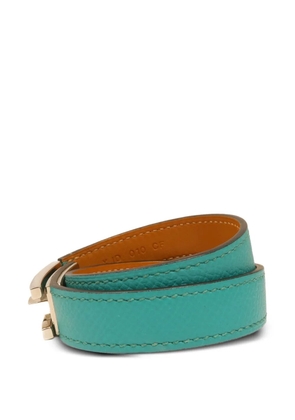 Hermès Pre-Owned Drag Double leather bracelet - Green