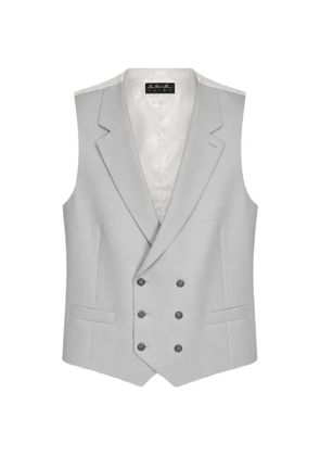 LUIGI BIANCHI MANTOVA pointed-hem double-breasted waistcoat - Grey