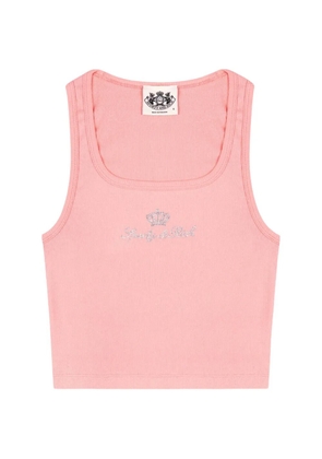 Juicy Couture x S&R ribbed-knit top - Pink